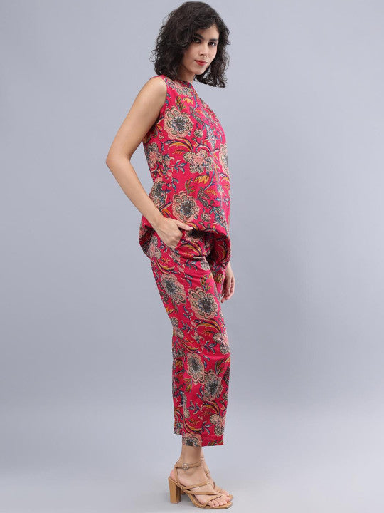 Printed Pure Cotton Tunic With Trouser