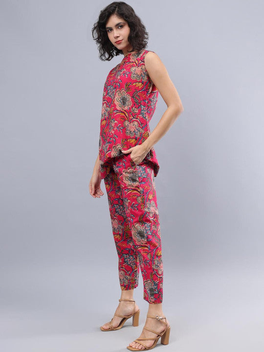 Printed Pure Cotton Tunic With Trouser